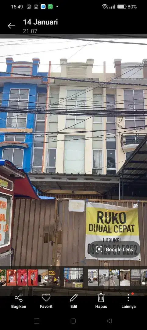 Dijual cepat ruko murah zona komersil lokasi tebet raya