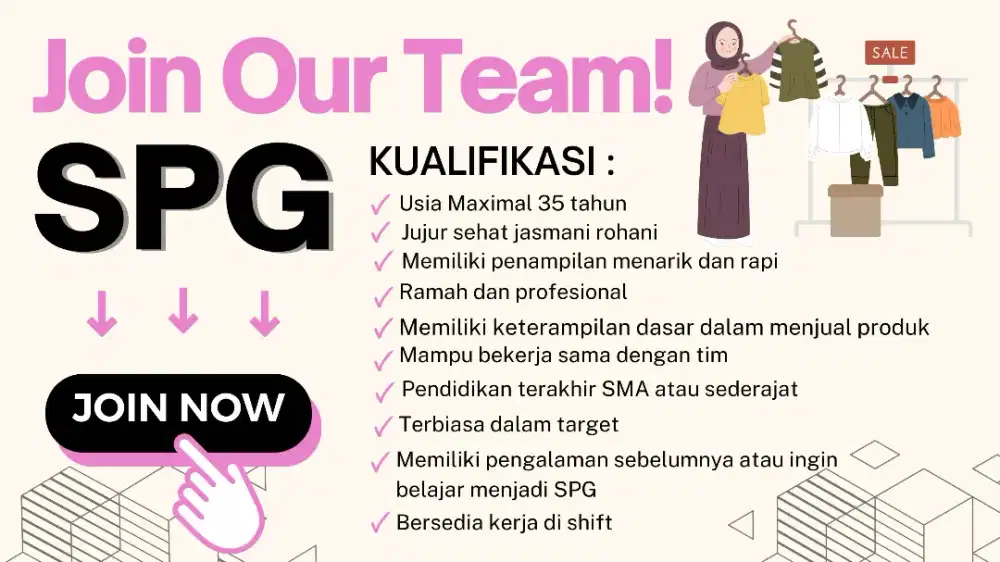 SPG ( Sales Promotion Girl) TOKO