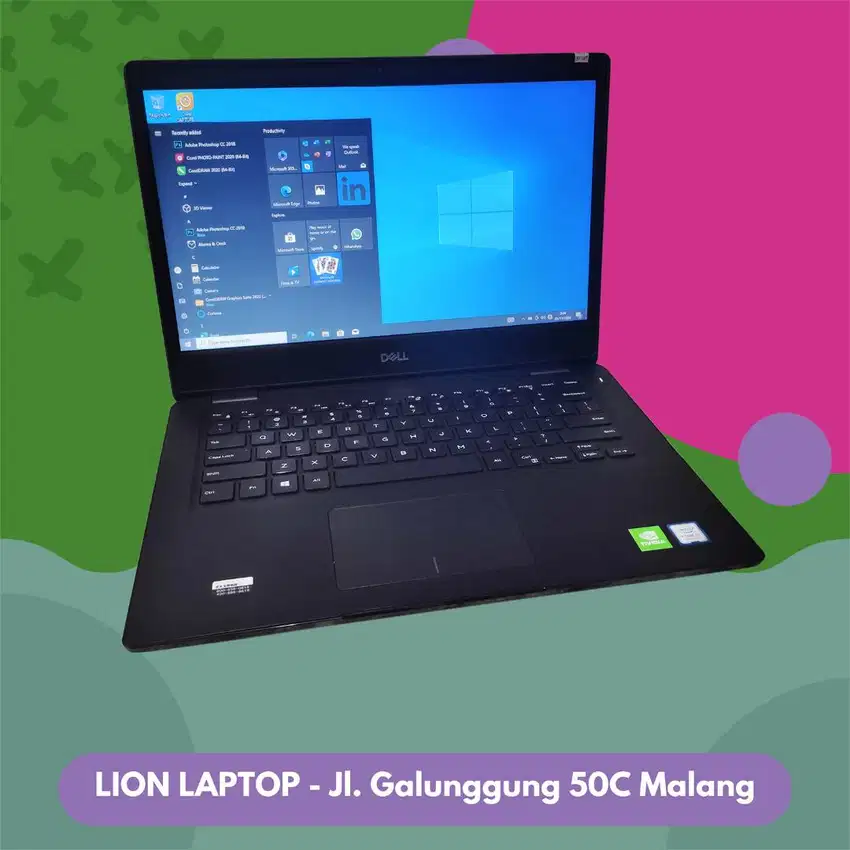 Gaming/Editing Double VGA Core i5 Gen 8 RAM 8GB SSD Dell Latitude 3400