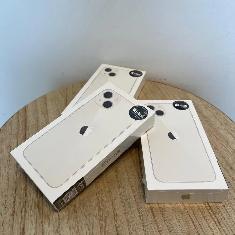 New iBox iPhone 13 128GB Starlight Fullset Banyak Bonus!