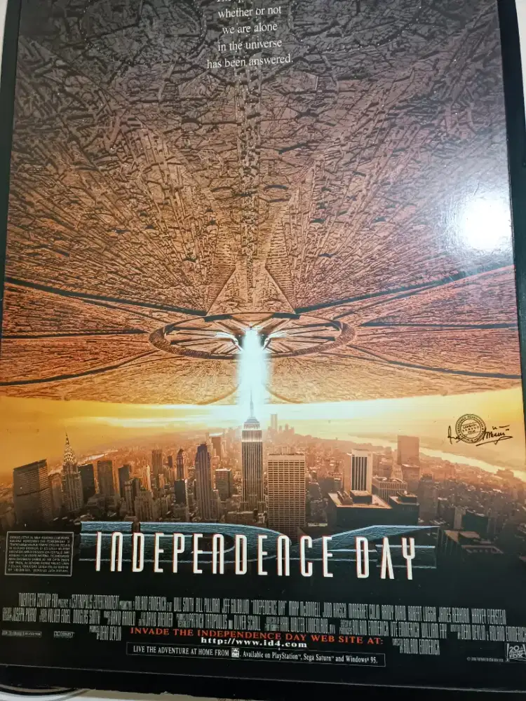 For sale : poster film Independence day (asli)
