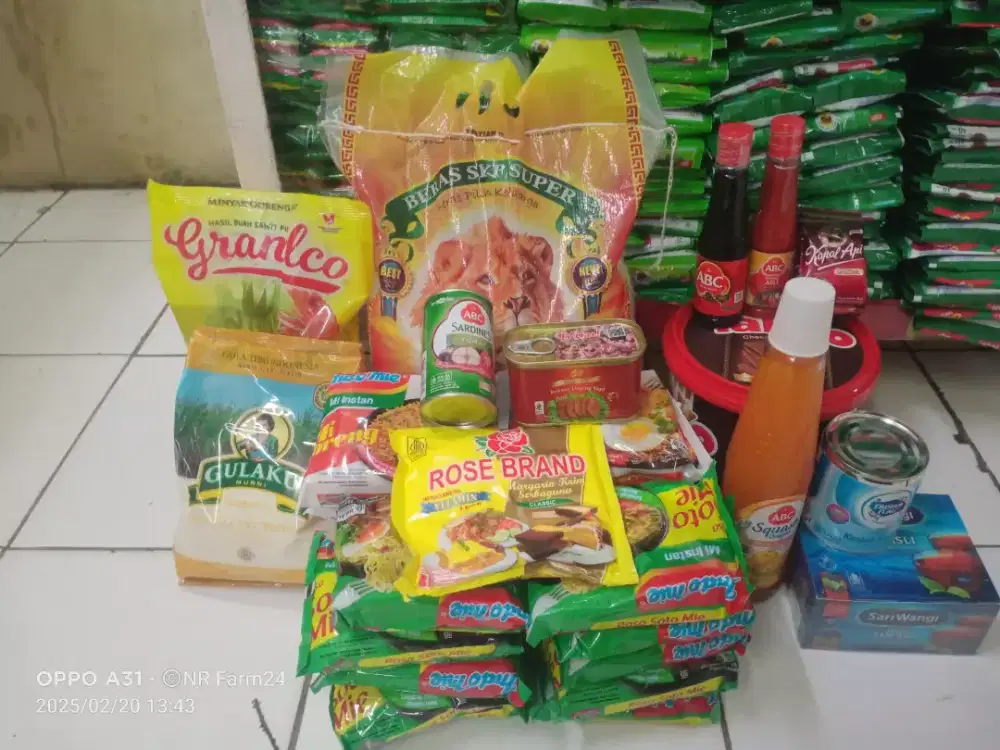 Paket Sembako Munggahan Box Kontainer Lengkap