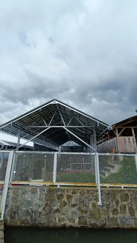 Canopy baja ringan buat kandang domba ayam gudang dll