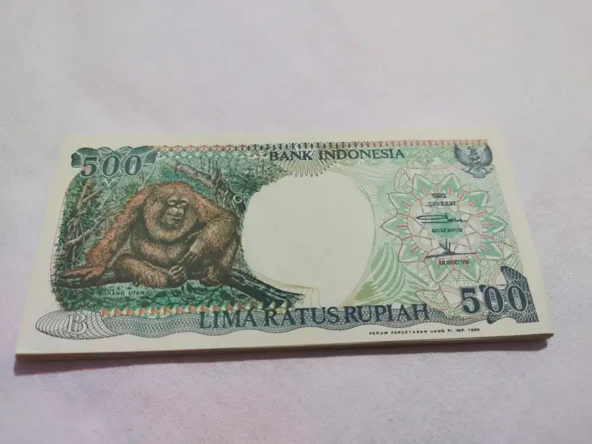 Uang kertas kuno lima ratus rupiah tahun 1992