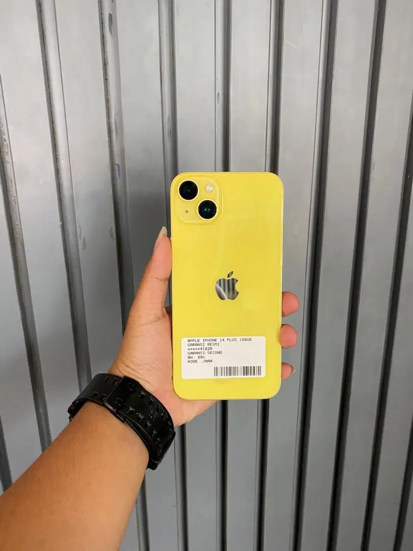 iPhone 14 Plus 128Gb Second Garansi Resmi yellow