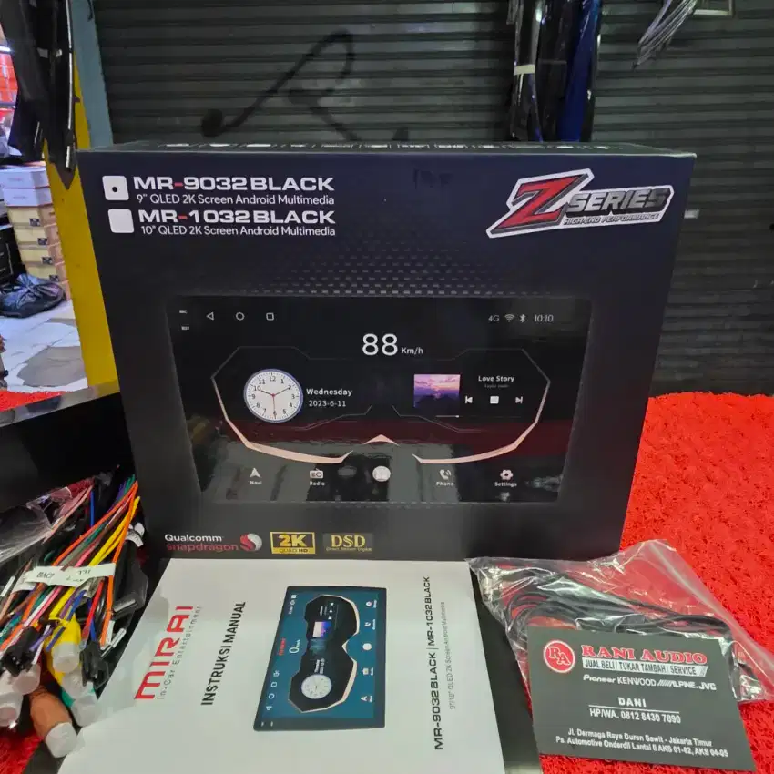 Head Unit Android MIRAI ZSERIES MR-9032 BLACK RAM 8GB+ROM 256GB 9 in