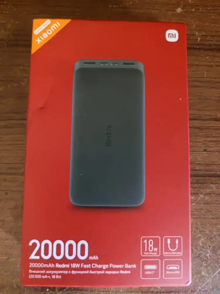 20000mAh Redmi 18W Fast Charge Power Bank