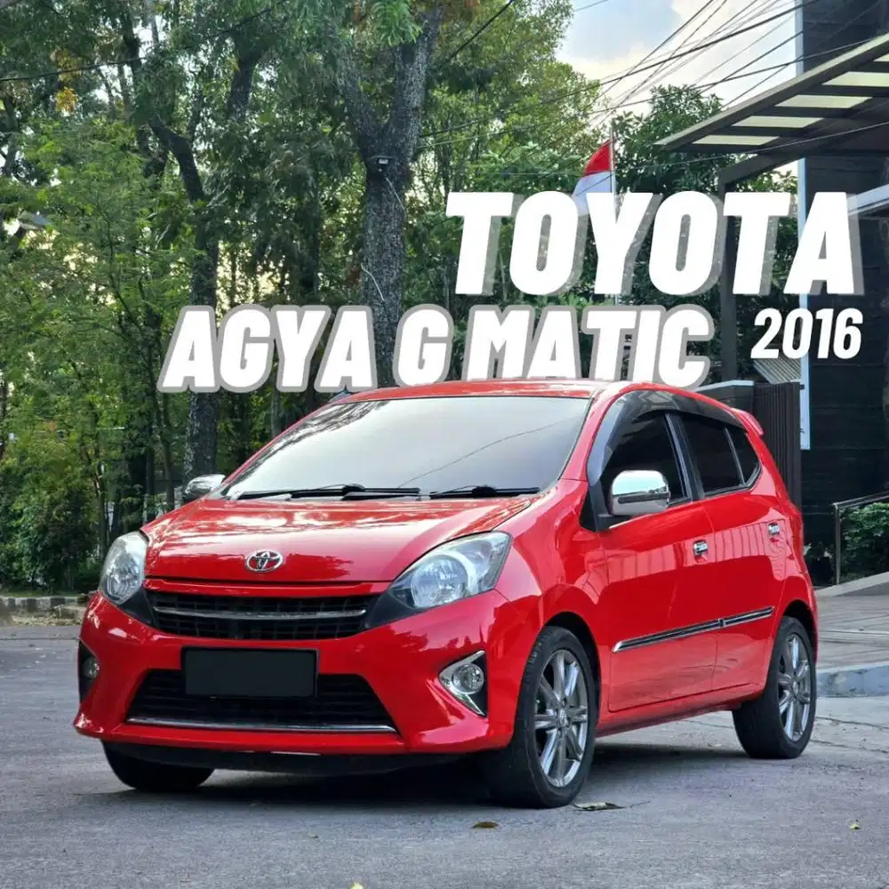 Toyota AGYA G AT Tahun 2016 Warna Merah Kondisi Sangat PRIMA