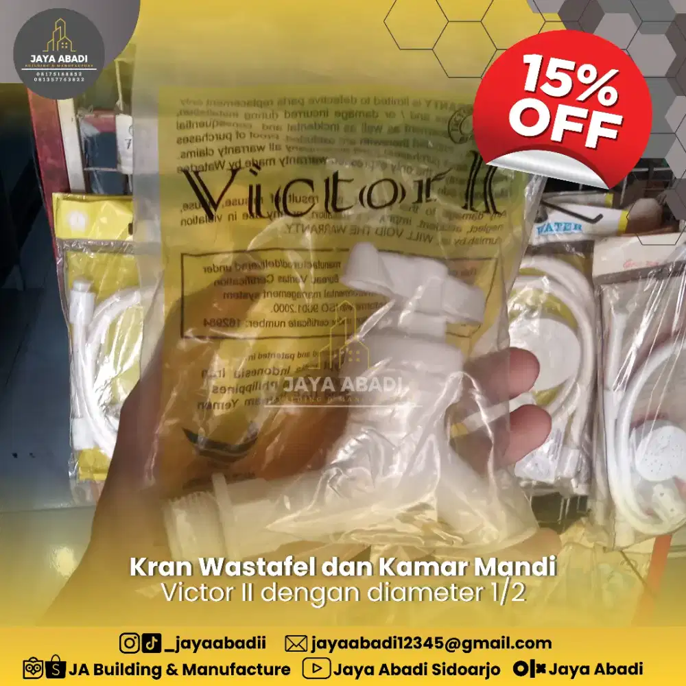 15% OFF! KRAN WASTAFEL DAN KAMAR MANDI VICTOR II