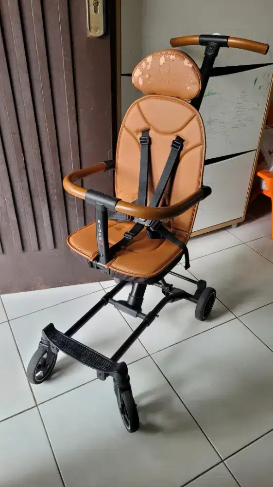 Stroller Kereta Dorong Bayi Babyelle Rider DX Brown Bekas