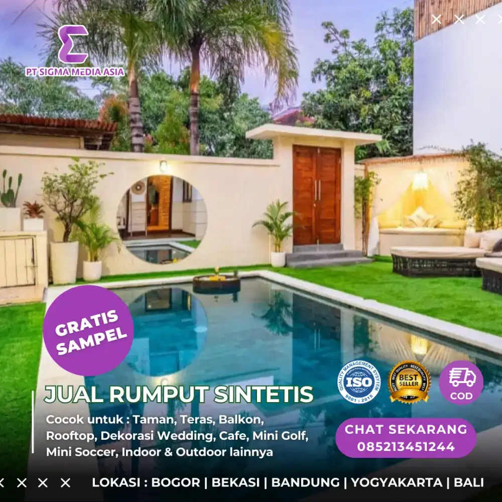 Jual Rumput Sintetis Buat Dekorasi Taman Rumah