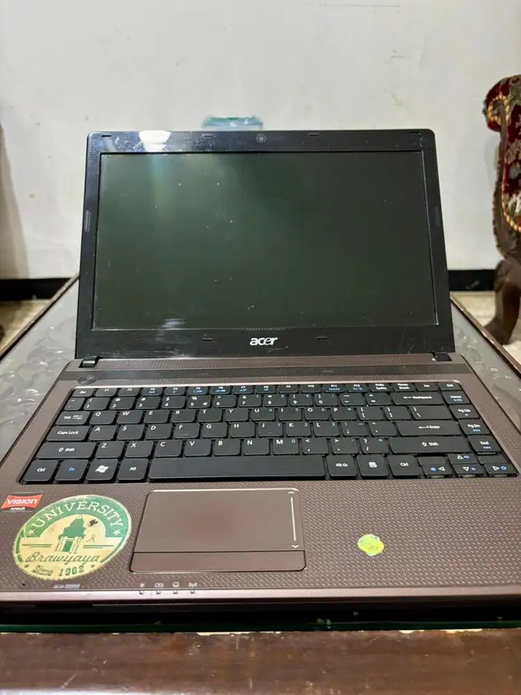 Laptop acer aspire 4253 dual core 512GB second bekas mulus