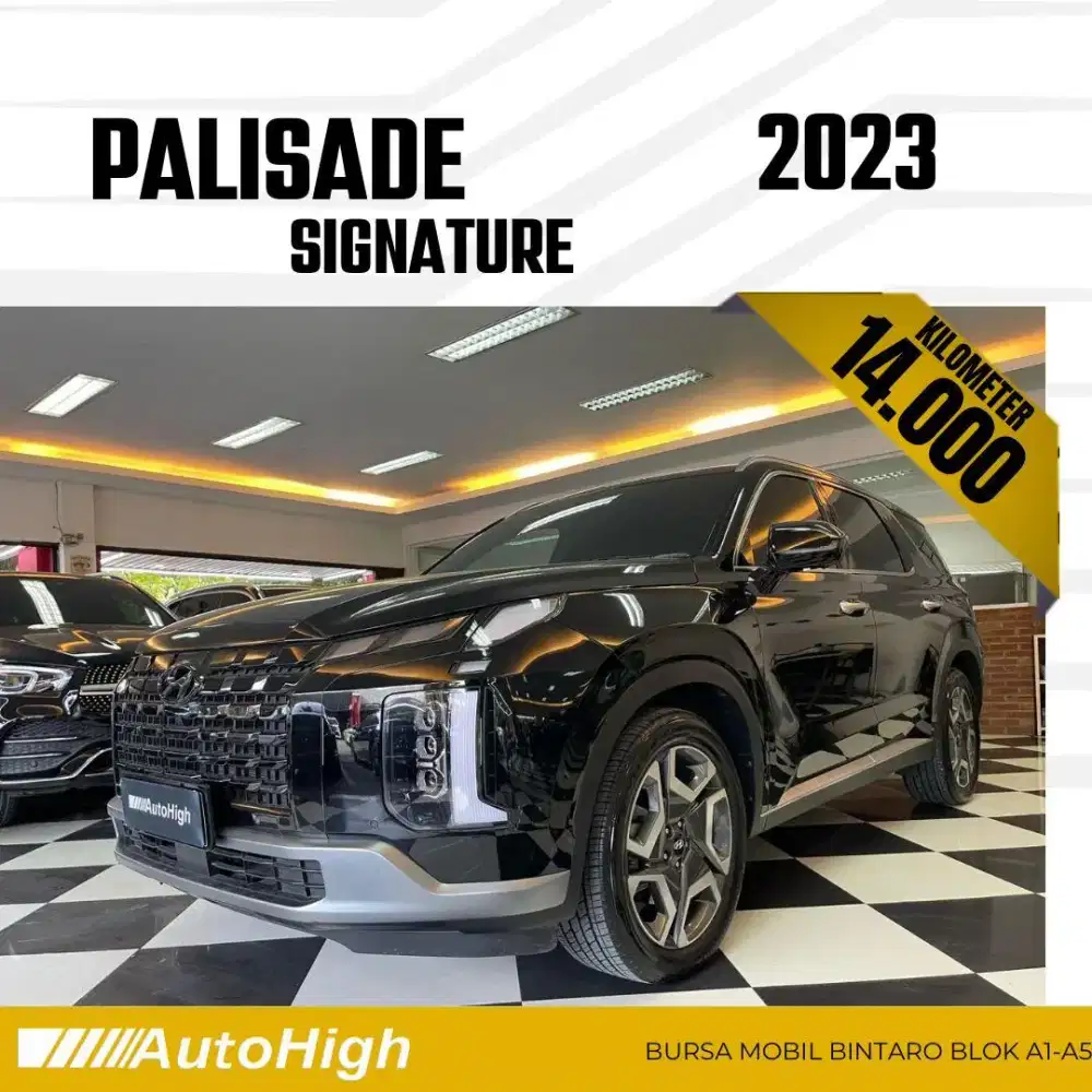 DP10% [Km14.000] Palisade Signature 2023 Black Reg 2025 #AUTOHIGH