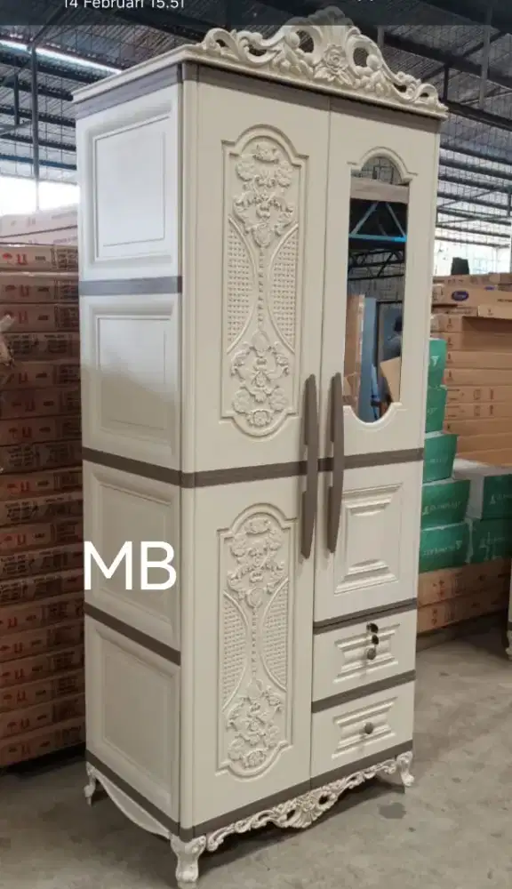 Lemari olymplast 2 pintu