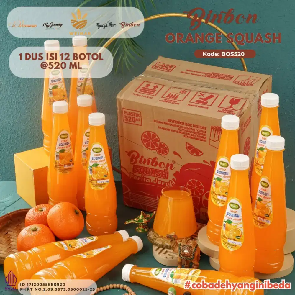BINBON ORANGE SQUASH (BOS520)