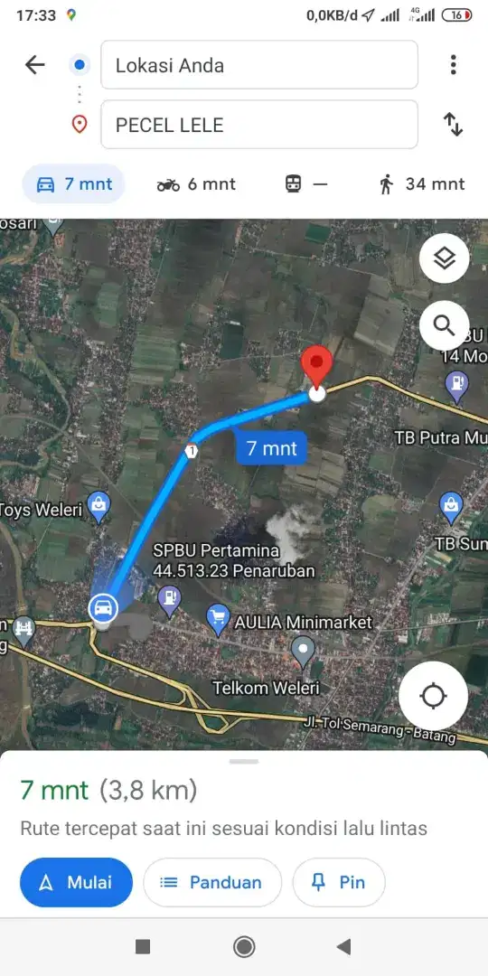 Tanah luas 12.357m² pinggir jalan cocok untuk usaha atau kantor