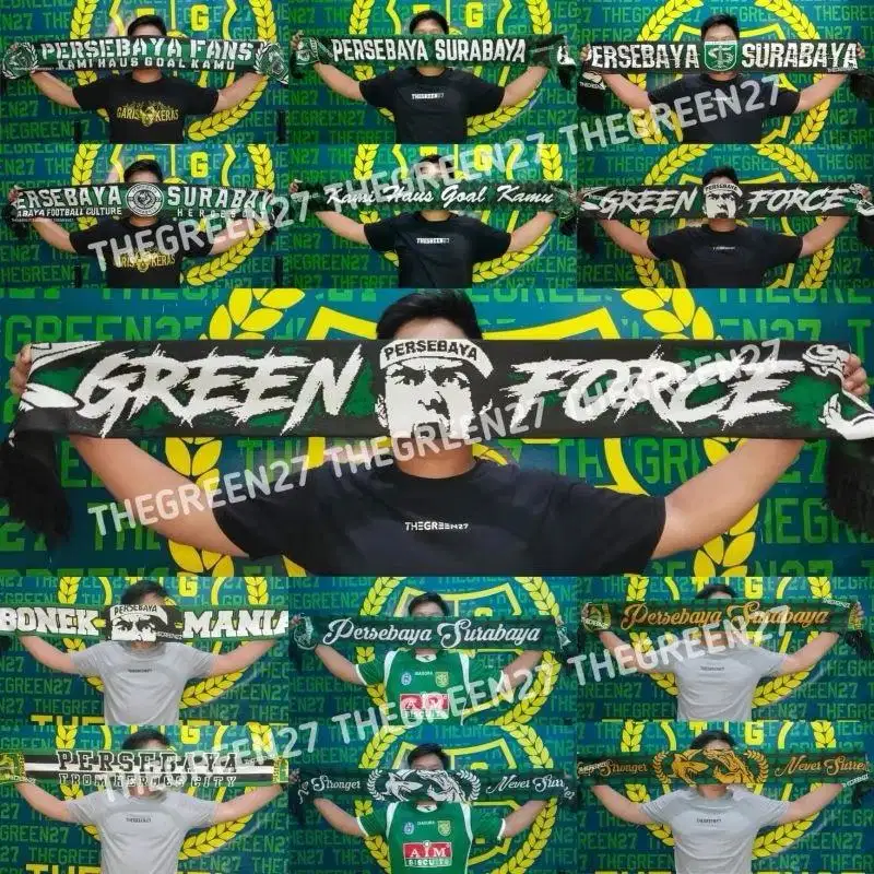 Syal scraft persebaya bonek rajut