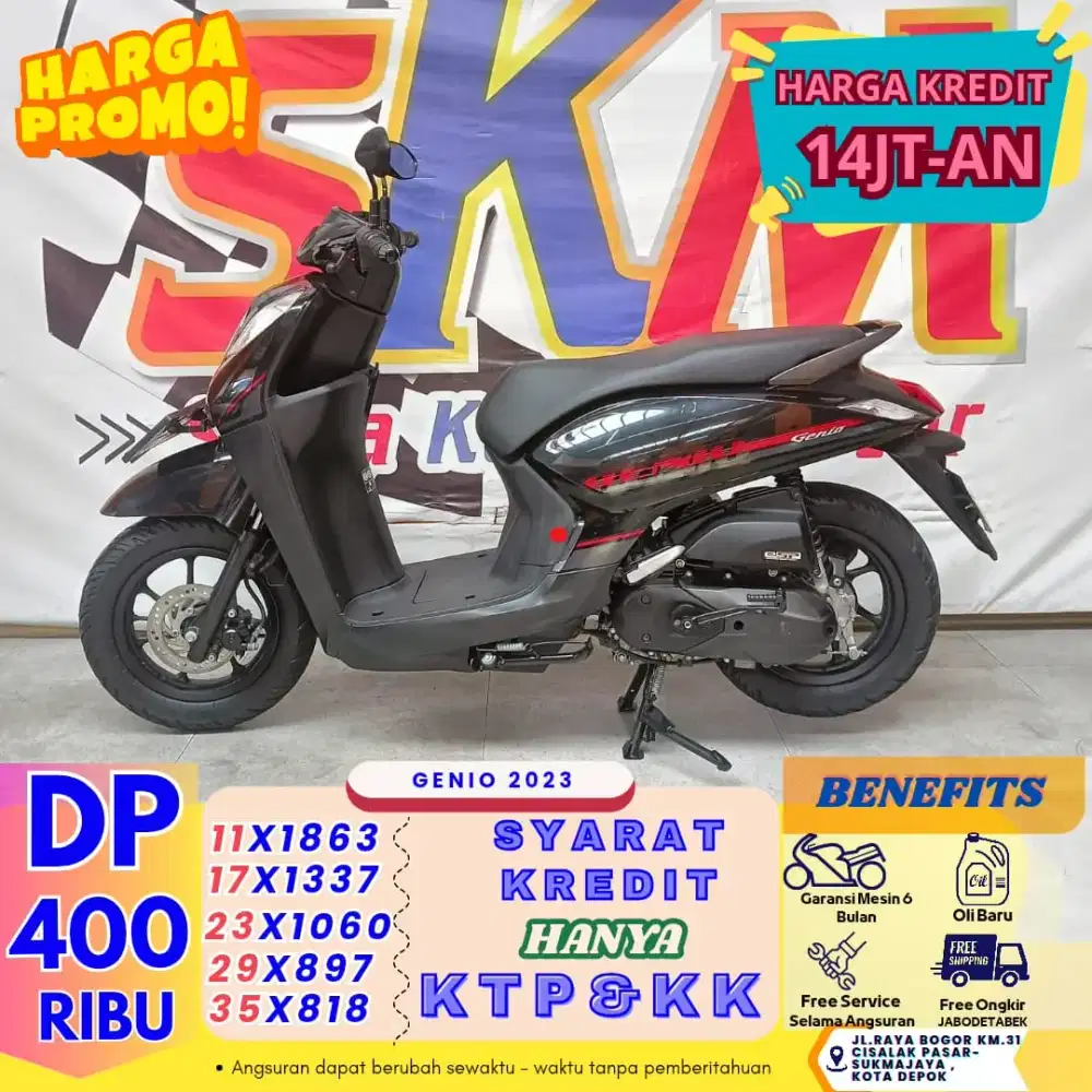[Dp hanya 400rb] Honda Genio th 2023 cash/credit