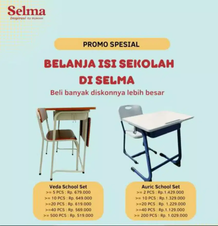 Meja belajar Sekolah