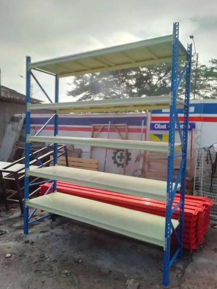 RAK GUDANG MURAH BAHAN BESI BAJA KAPASITAS 500KG/LAYER