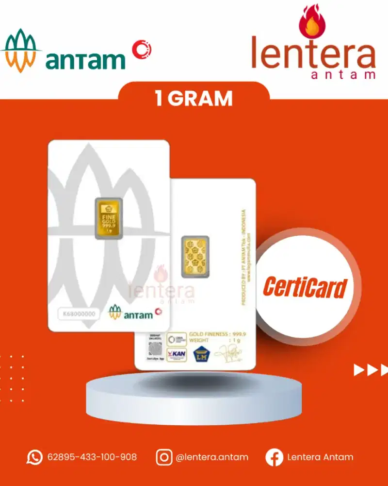 Logam Mulia Antam 1gr Emas 2025 1g 1gram 1 gr g gram