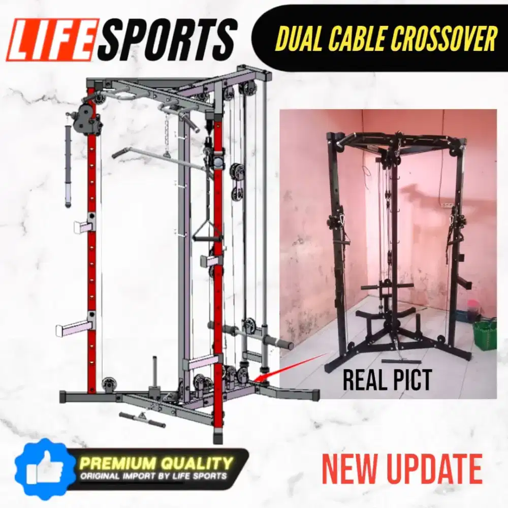 Alat olahraga Dual Cablecrossover life Sport