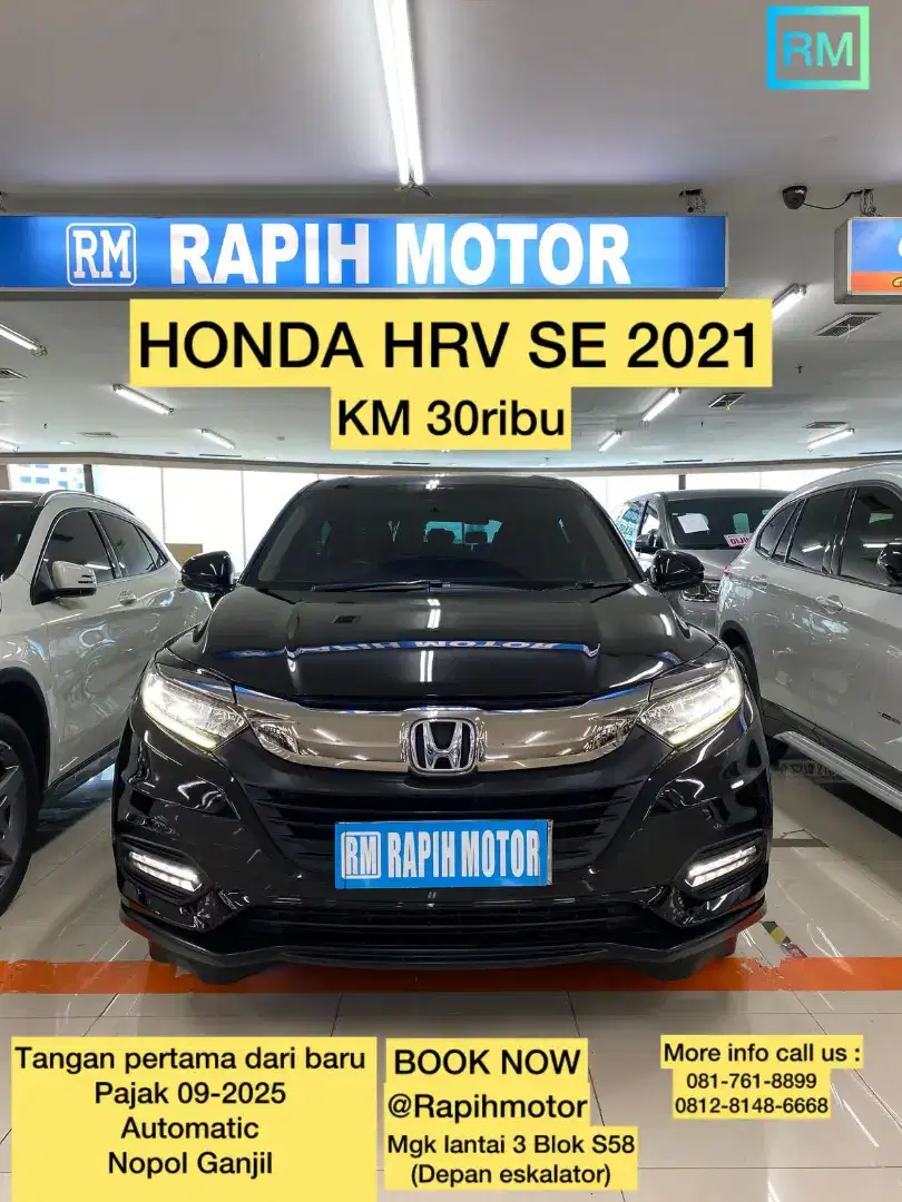 Honda HRV SE 2021 Km30rb Hitam