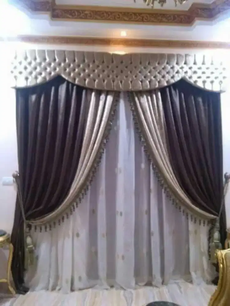 Pasang gordyn gorden murah vertikal roll blind jasa wallpaper dinding