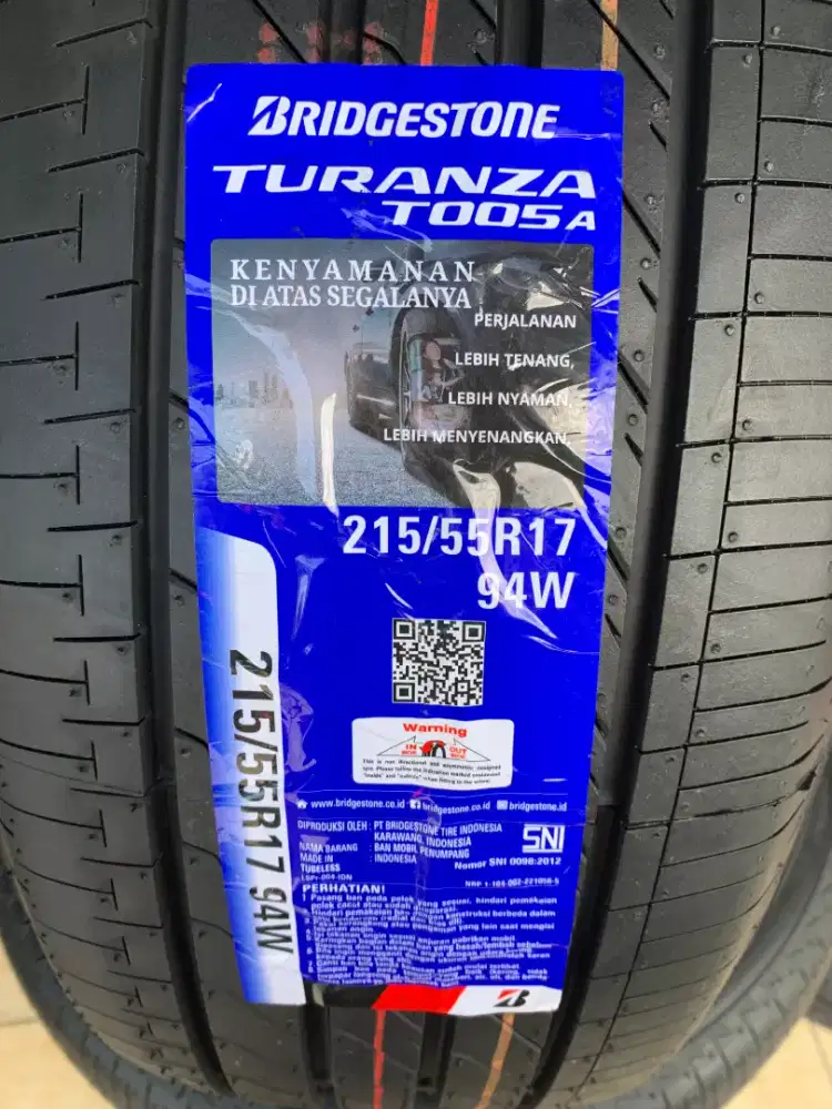 BAN BRIDGESTONE TURANZA 215-55 R17 STADAR HRV,JUKE,INNOVA,BRV