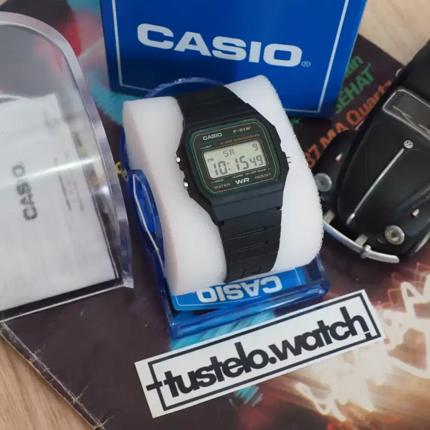 Jam Tangan Casio F91W Original Fullset Box