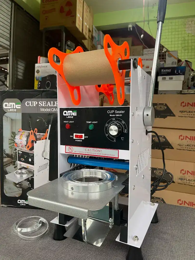 Baru merk QME mesin cup teh poci bisa sampai gelas besar 24 oz