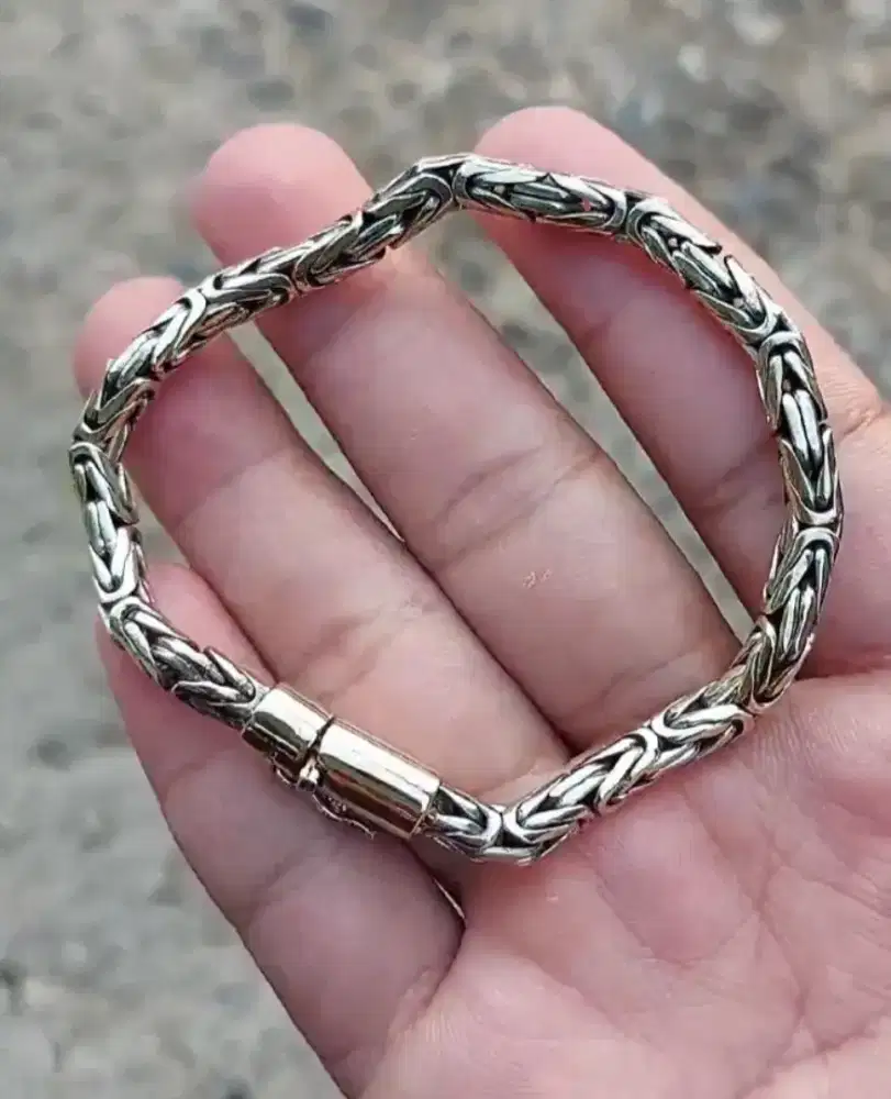 Gelang Besi Perak Unisex