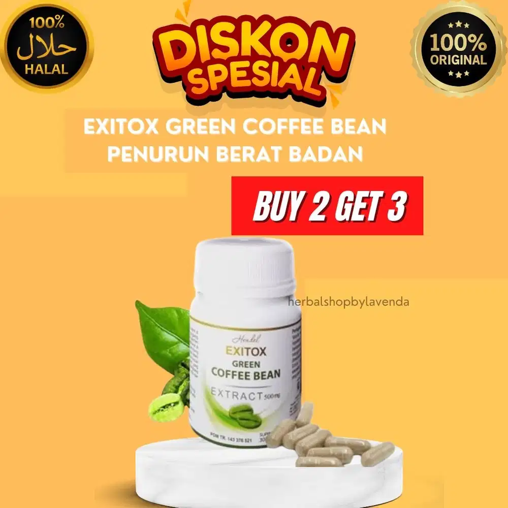 PELANGSING BADAN EXITOX GREEN COFFEE HERBAL ALAMI OBAT DIET