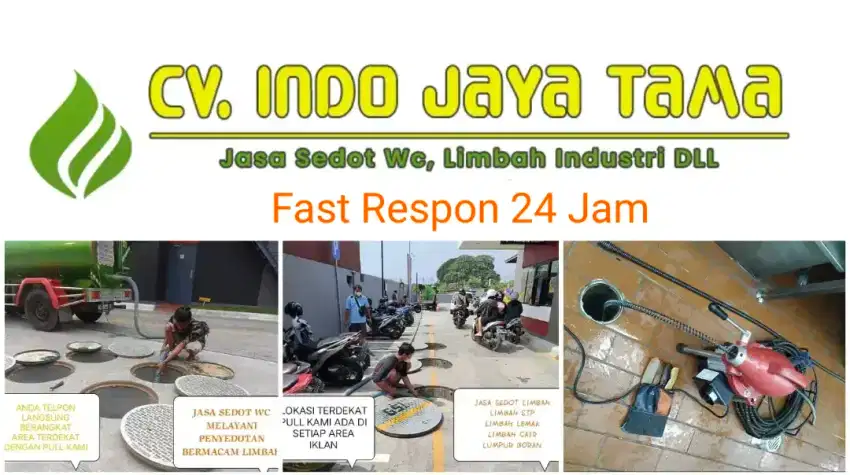 SEDOT WC MAMPET LIMBAH RESTO CATERING