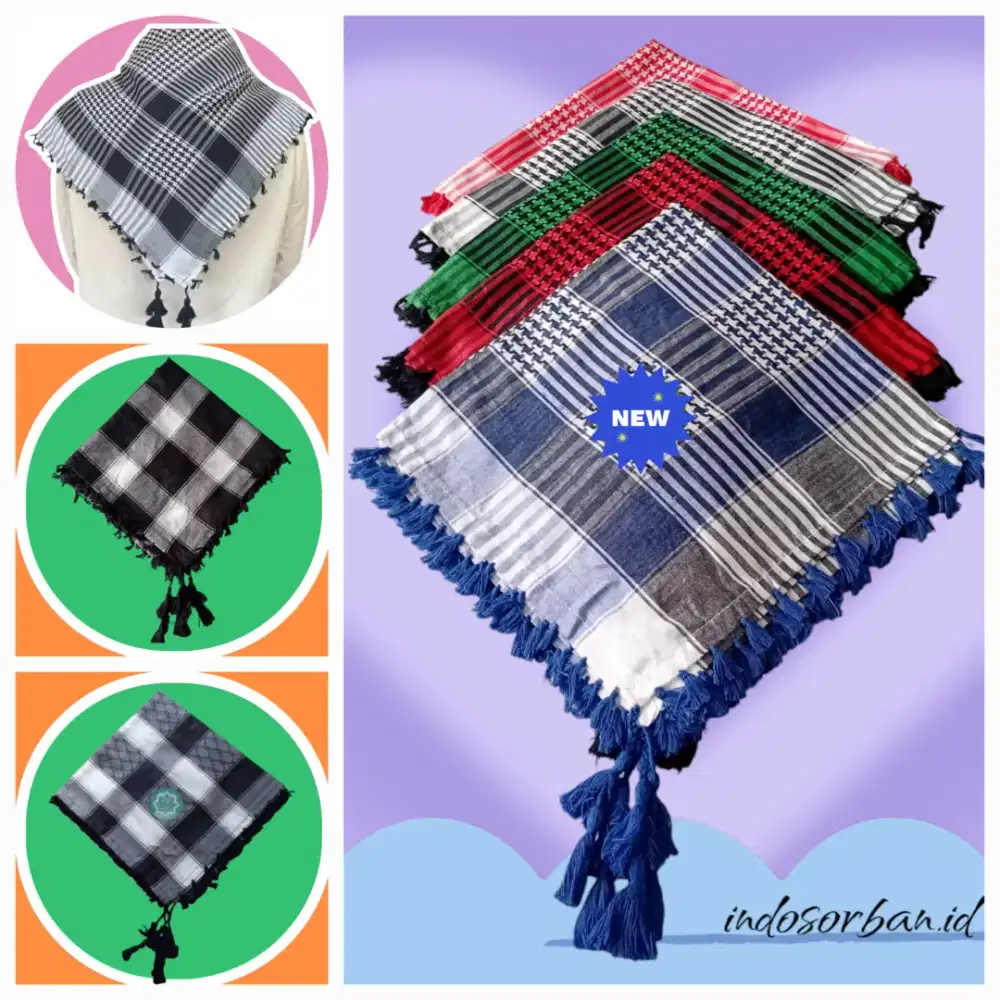 Bisa[ COD ] Sorban shemagh aksesoris fashion