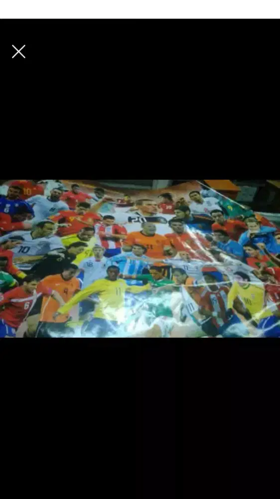 Jual poster macan putih atau pemain bola