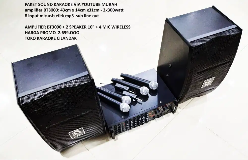 sound paket karaoke rumahan suara bagus