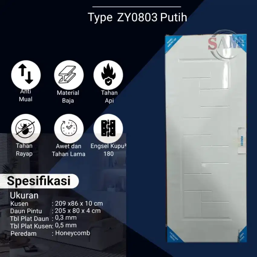 PINTU RUMAH PLAT BAJA