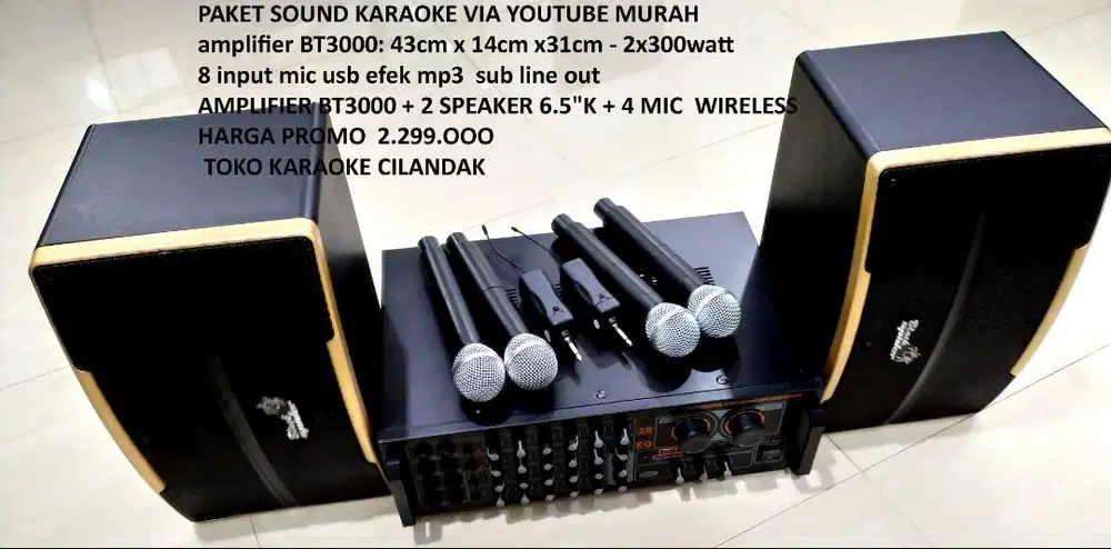 sound paket ruang miting 4mic wireless