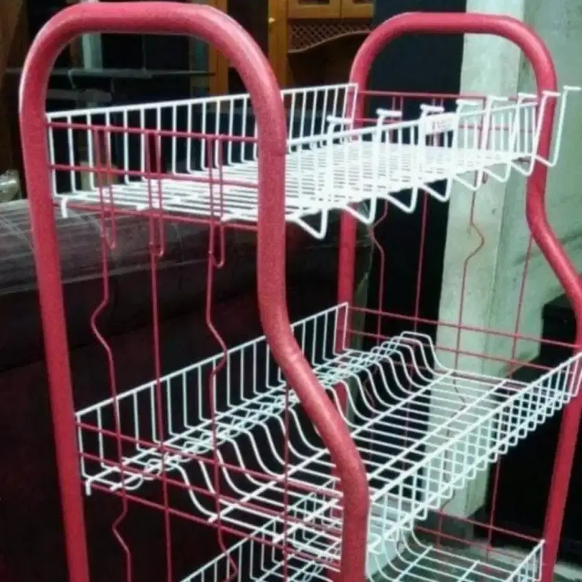 Rak Piring Stainles Alumunium Anti Karat Master 4 susun Ukuran Besar W