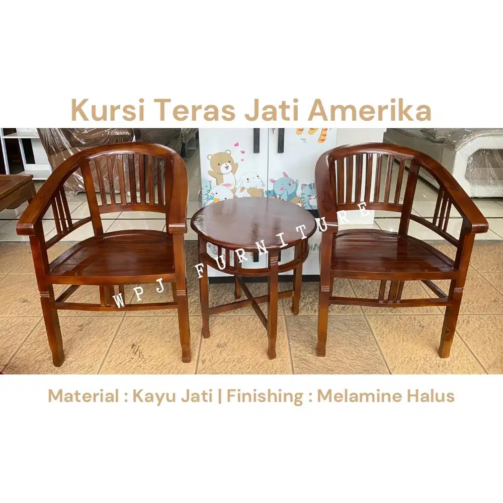 Kursi Teras Jati Amerika