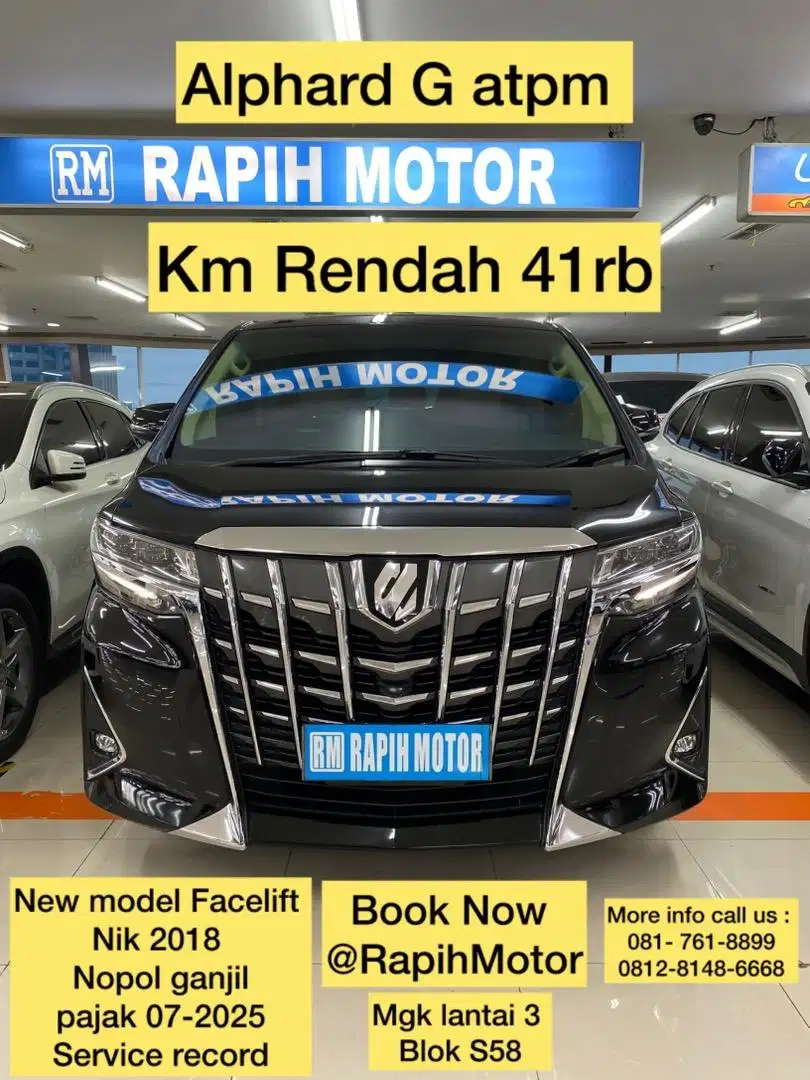 Low km40rb Alphard G 2018 Perfect