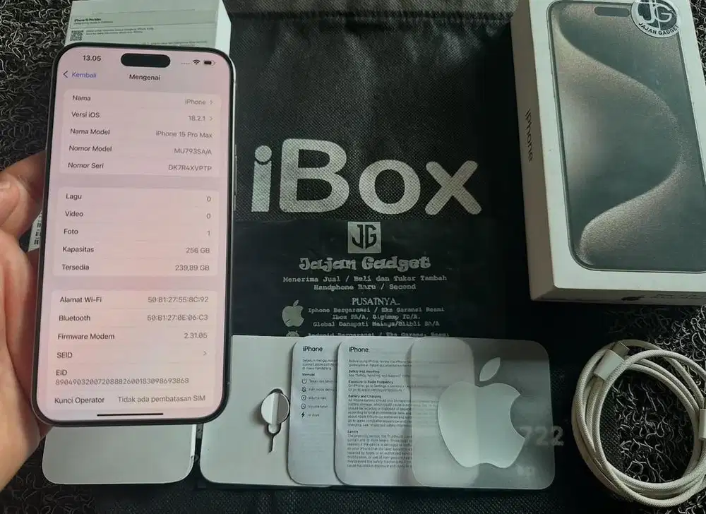 Iphone 15 pro max 256gb ibox like new