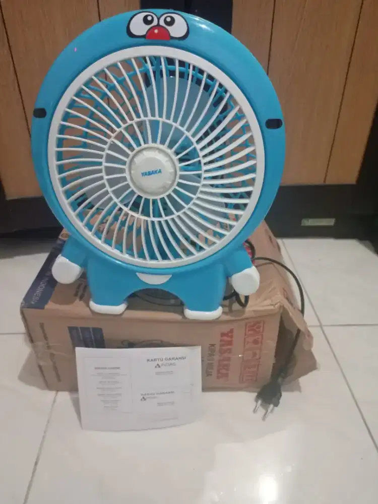 Kipas angin doraemon merk yasaka kondisi normal aman murah jaya