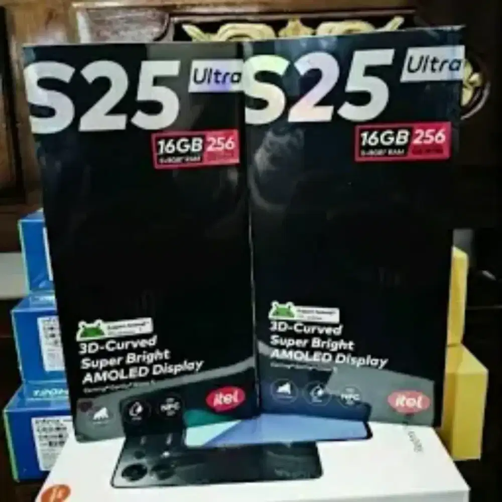 Itel S25 ultra 8/256 layar lengkung danrom128gb resmi