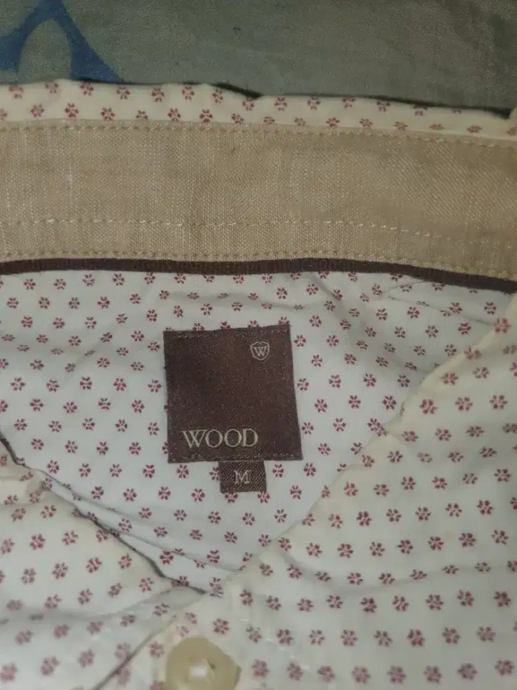 Original Kemeja WOOD Lengan Pendek Size 15 Masih Bagus