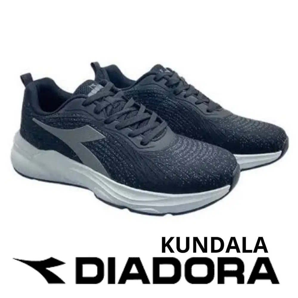 Sepatu olah raga diadora kundala black - sepatu running - fitness