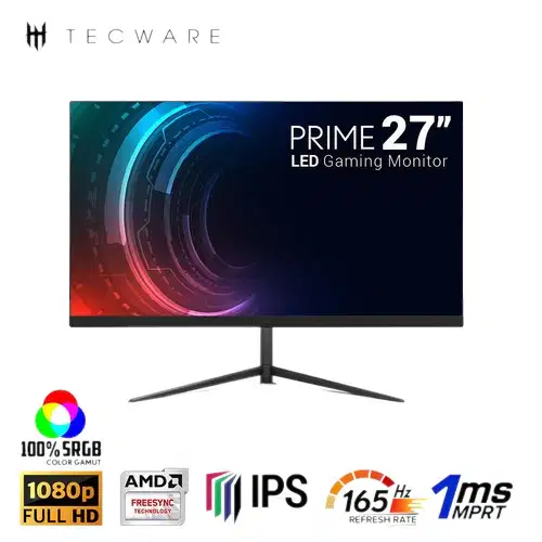 Monitor TECWARE PRIME 27Inch IPS 165Hz Sync Zero Bezel-Gaming Monitor