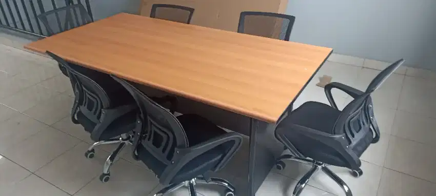 MEJA RAPAT KERJA / KANTOR 1,8 METER BARU COD BEBAS ONGKIR PASANG