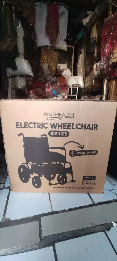 KURSI RODA ELEKTRIK ONE HEALTH KY123 SMARTWHEEL GOLD MODEL BARU
